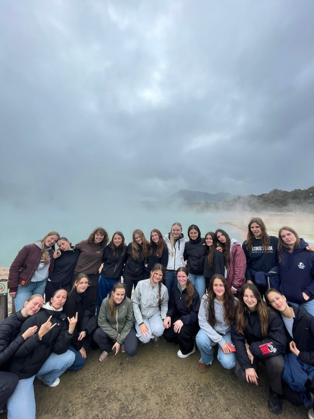 Students at Wai O Tapu